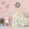 Happy Easter Day Eggs Throw Blanket, Cute Soft Ligtweight Fleece Blanket, Yellow Durable Cozy Anti-Pilling Flannel Blanket for Baby Kids Girls Gift Home Decor 40x50 inches